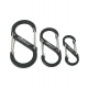 Carabiner (Set of 3) (BK), This three pack of S-style carabiners includes 1x of each size (small, medium and large)